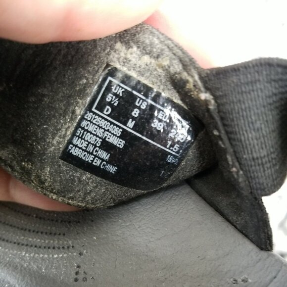 Cloudsteppers by Clarks Shoes Womens 8 Arla Jacory Black Elastic Sandals *Read* - Picture 4 of 5